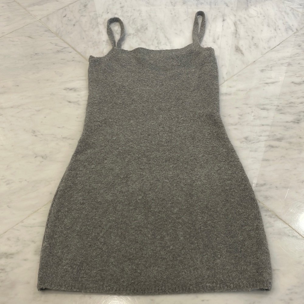 Zara gray mini dress